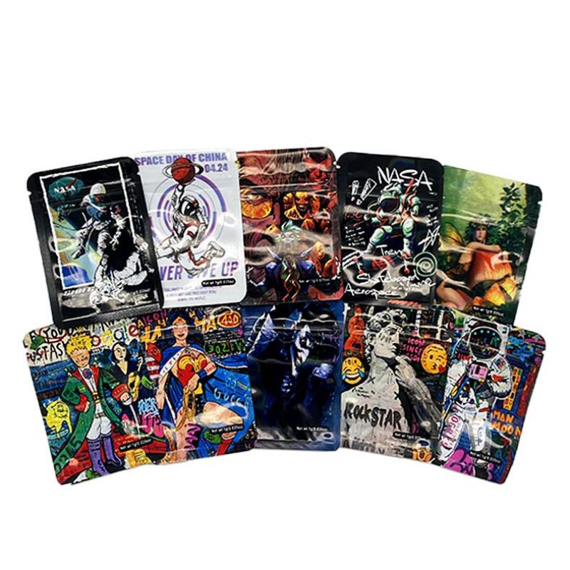 Custom Style 3.5G Mylar Weed Bags Bulk